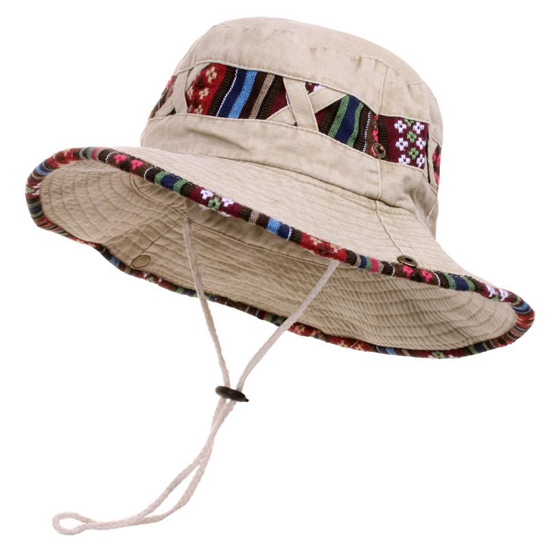 Custom Men Women Fashion Embroidery Fishing Hat UPF 50 Wide Brim Bucket Hat Safari Boonie Hat