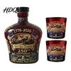 Collectible Patriotic Glassware 250th Anniversary Commemorative Wine Bottle Set Glass Decorative Mantelpiece Spirit Decanters for Celebrations