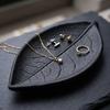 Yousheng 3D Printed Leaf Shaped Jewelry Tray, Ring Dish, Entryway Table Trays, Decorative Trinket Dish, Jewelry Organizer Tray for Rings