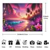1 piece tropical beach sunset background - photography background cloth suitable for studios and professional photography