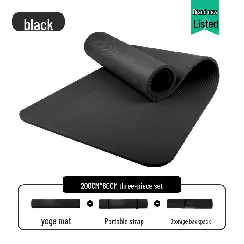 Men's Non-slip Beginner Yoga Mat - Thick, Wide, Long for Home Fitness
