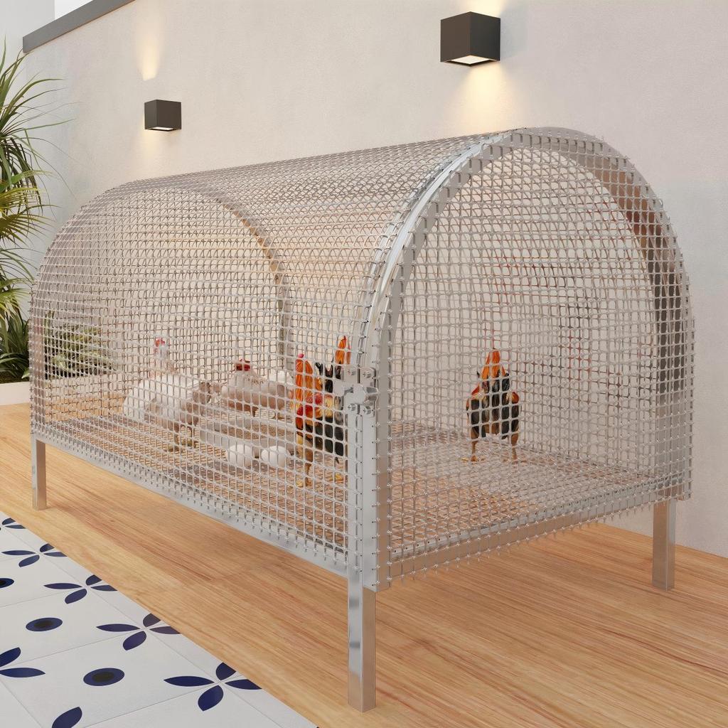 Reinforced Poultry & Rabbit Coop: Rodent & Weasel-Proof, Excellent Droppings Leakage, Thickened Bottom