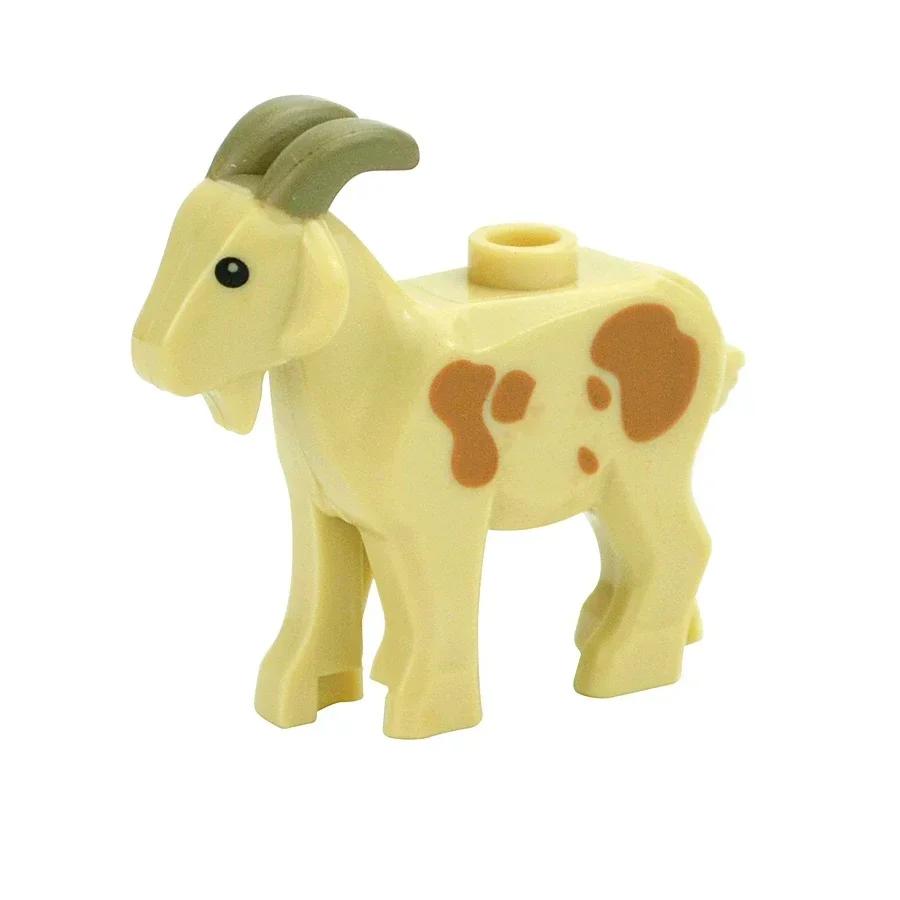 City Animal Building Block Figures Eagle Owl Goat Crocodile Dog Lion Cheetah Parrot DIY Farm Street View Accessories Bricks Gift