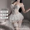 Fishbone Lace Vest Tutu Skirt with Slim Fit Sexy Suit Erotic Underwear Pajamas Pure Desire Uniform