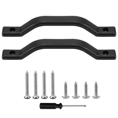 2x RV Door Handle Grab Bar Boat Assist Plastic Handle Black For Truck Camper UTV