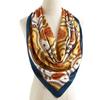 Luxury Brand Summer Kerchief Fashion Foulard Satin Headcloth Women print 90X90CM Bandanna, 1 piece of 35.4 inches Square Shawls,