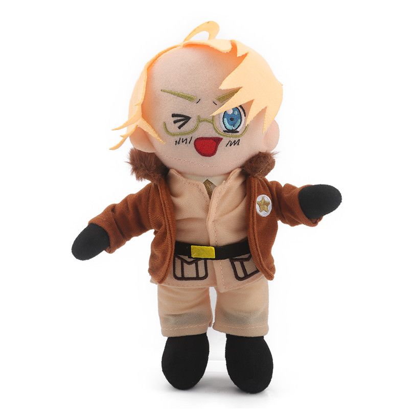 Neue Anime Hetalia Achsenmächte Arthur Kirkland Plüschpuppe Cartoon Niedlich Weich Alfred F. Jones Ivan Braginsky Kuscheltier Fan Geschenk 25-28cm