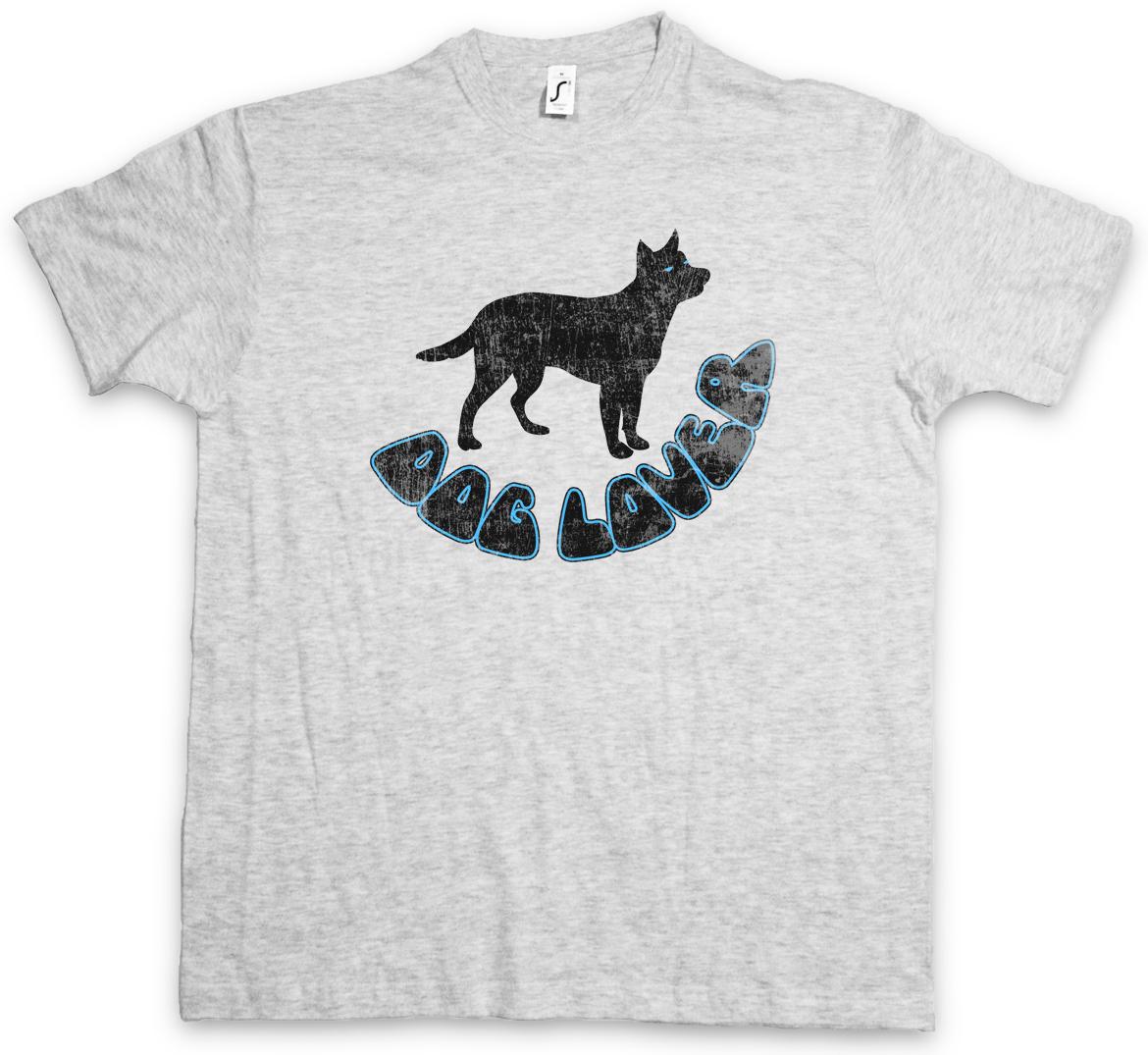 DOG LOVER T-SHIRT Dogs Love Pet Animal Welfare Paw Paws S