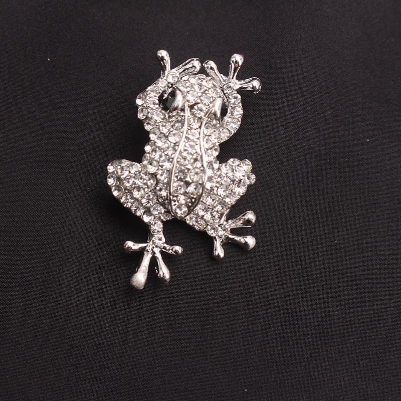 Frog Brooch Pin Fashion Animal Alloy Decorative Jewelry For Women Men