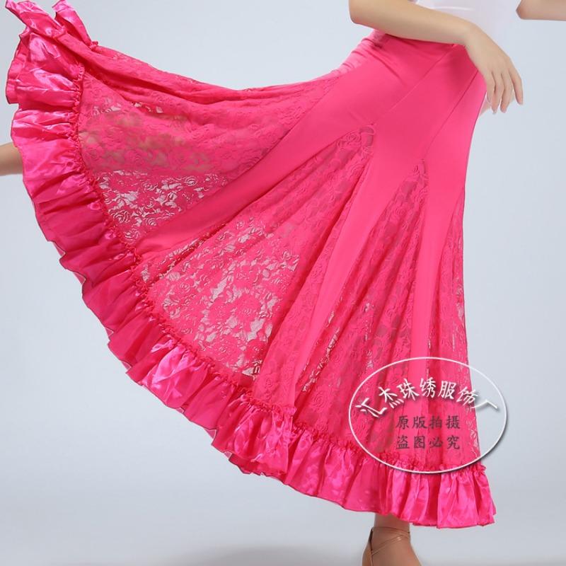 Ballroom Dancing Suit Lace Skirt Ballroom Dancing Suit Ballroom Dancing Practice Skirt Performance Suit Swing Skirt