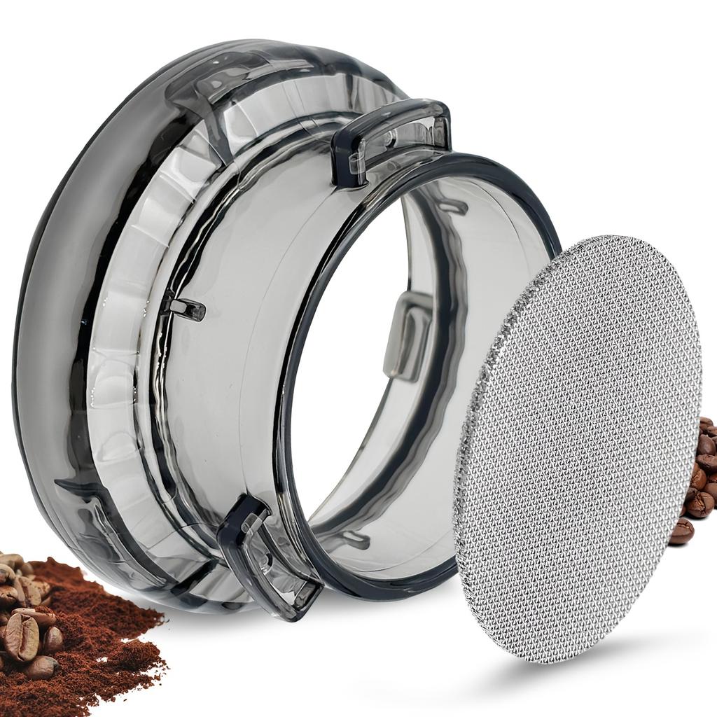 54mm Espresso Dosing Funnel Puck Screen Set for Breville Barista Portafilters, Compatible Breville 8series Barista and Bambino