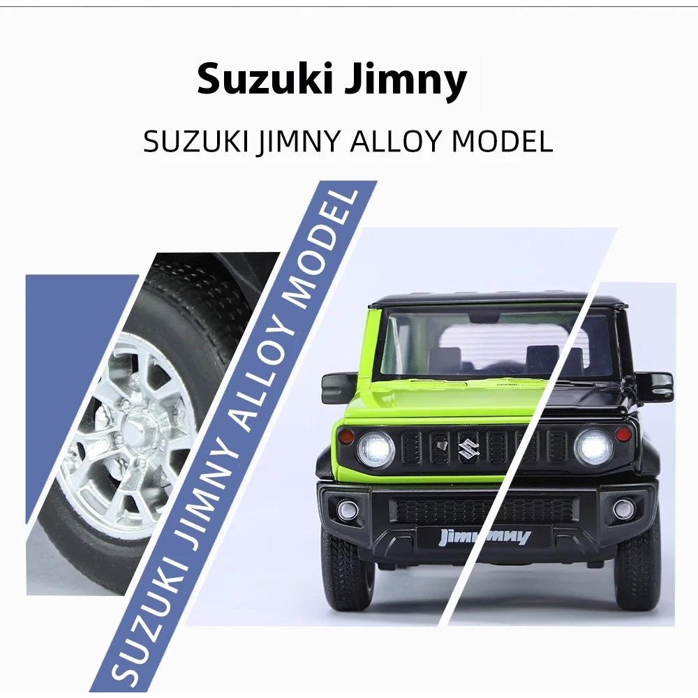 1/24 Suzuki Jimny Off Road SUV Alloy Diecast Model Vehicle Sound & Light Collection Display Hobby Decoration Gifts for Boyfriend
