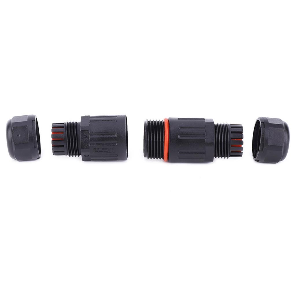 10PCS IP68 Waterproof Electrical Wire Cable 3Pin Connector Outdoor Plug Socket 0.5mm² 2.0mm²