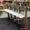 Assembly Architectural Model Sand Table Building Bungalow Railway Station Ticket Office Diorama Scale Model Kit 1/35