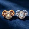 1Pcs Unisex Rhinestone Charming Year Of The Goat Zodiac Animal Party Brooch Pins Beautiful Goat Brooches For Women