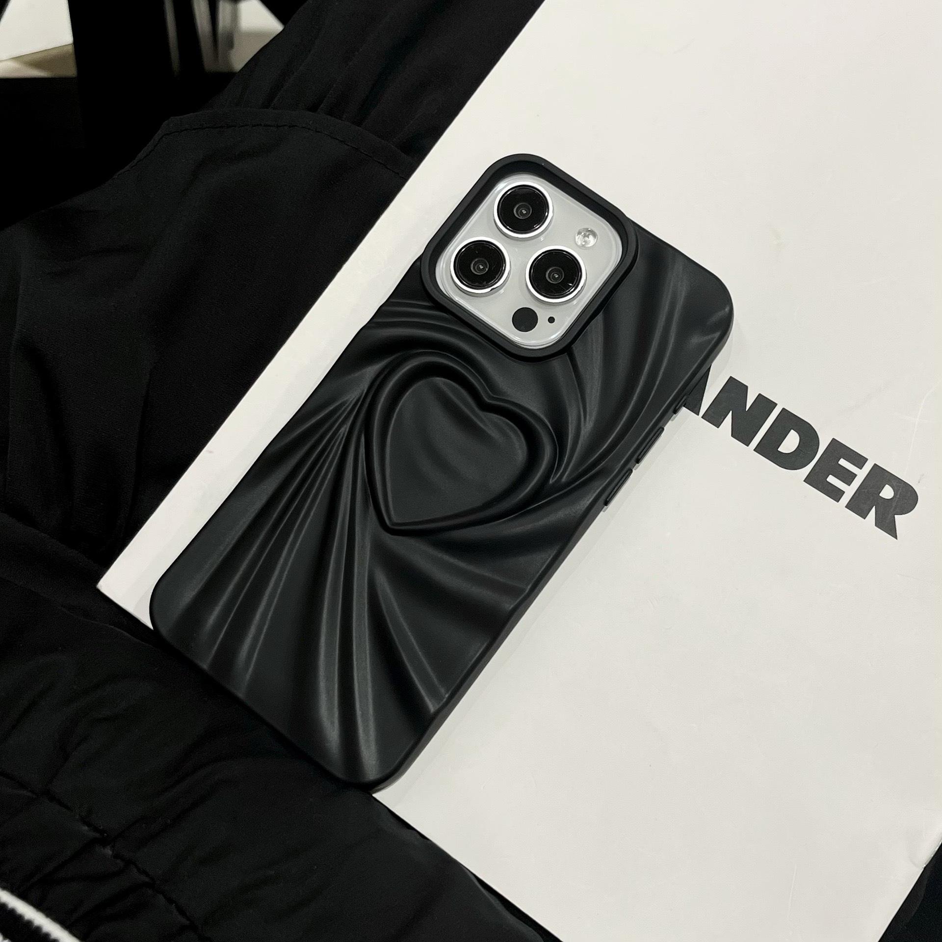 

Трехмерный защитный чехол Love Solid Color для iPhone 15, 14, 13 Pro Max iPhone 14 Pro