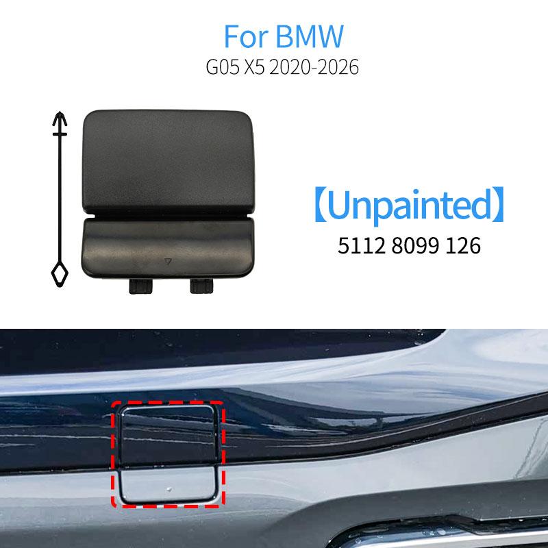 For BMW G05 Car Rear Bumper Tow Hook Cover Cap Accessory Black White Gray For BMW X5 Series -2026 51128099126 51128090991