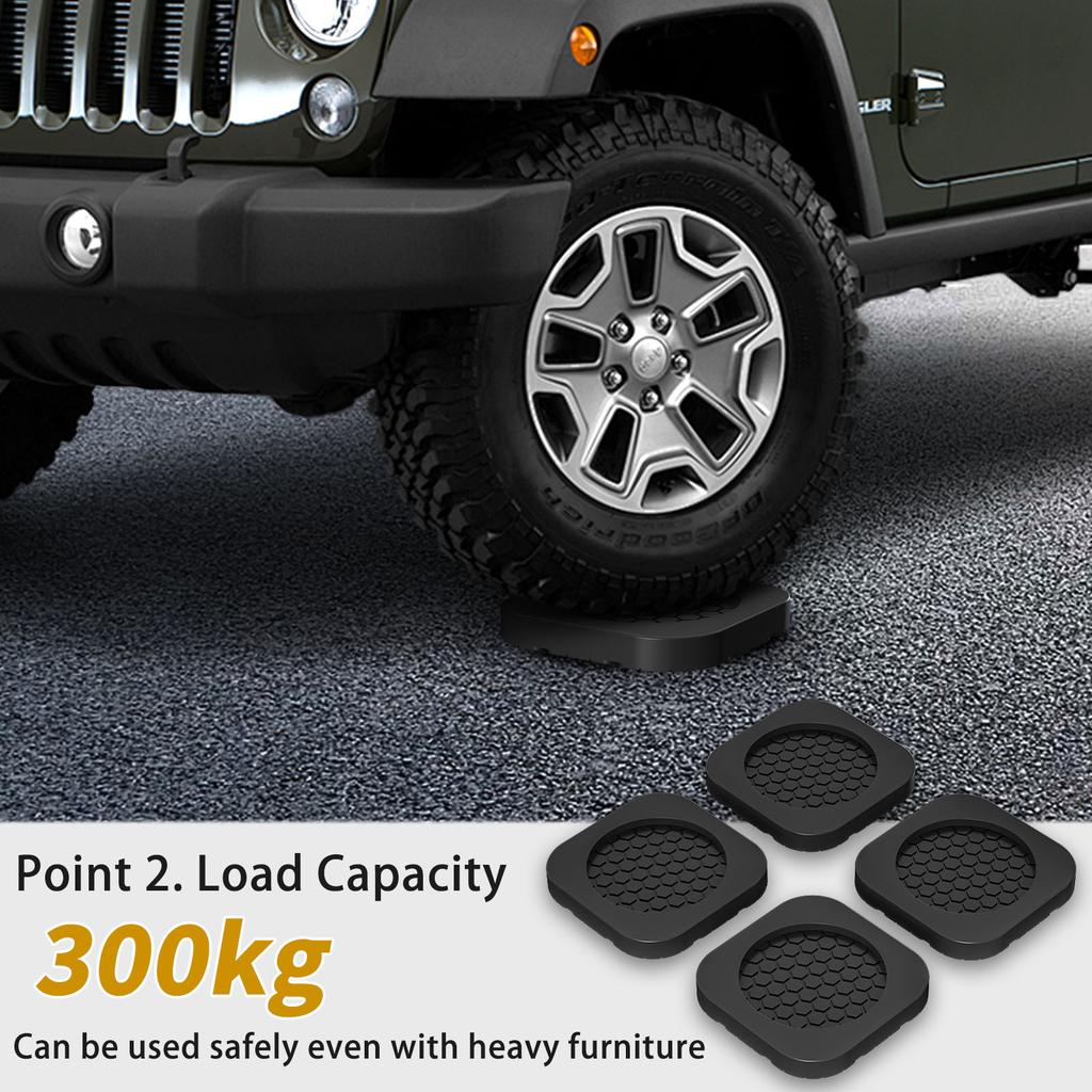 8PCS Anti Vibration Feet Pad Rubber Mat Anti Slip Silent Dampers Stand Universal Washing Machine Refrigerator Furniture Foot Pad