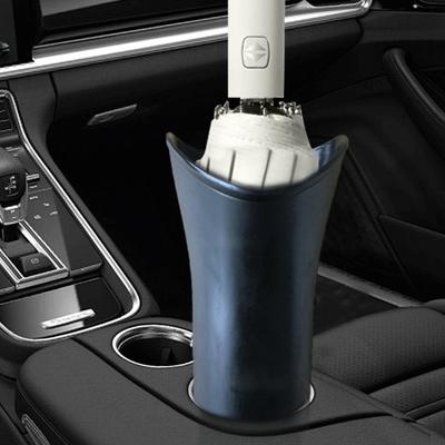 Multi-functional Car Umbrella Storage Bucket Black Plastic Holder Barrel With Hook Car Trash Can Gathering Bottle Shelves
