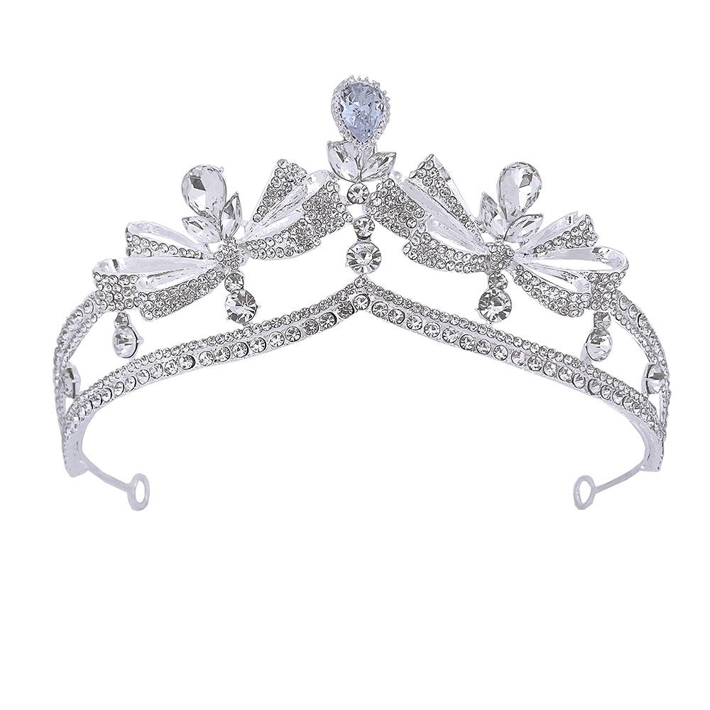 

New Crown Tiara Wedding Hair Accessories Wedding Dress Accessories Alloy Diamond Crystal Princess Birthday Crown