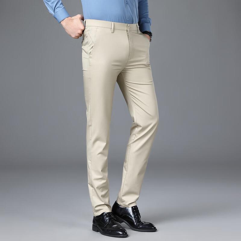 YUZHAOLIN Men's Summer Casual Straight-Leg Pants