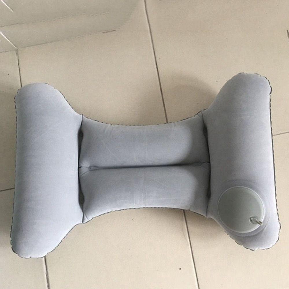 H Shape Inflatable Waist Pillow Press Type Waist Support Pad Lightweight Lumbar Cushion Airplane