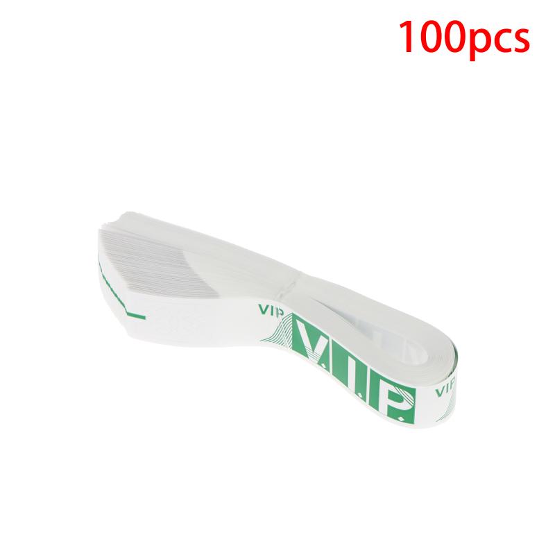 100Pcs Party Paper Bracelet Synthetic Paper Plastic Wristbands Sticky Wristband Painting Pattern Logo Paper Party Wristbands