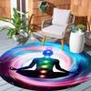1 Piece Chakra Outdoor Round Carpet Floor Mat Doorway Decorative Carpet Outdoor Patio Camping Carpet Living Room Bathroom Bedroom Decorative Floor Mat