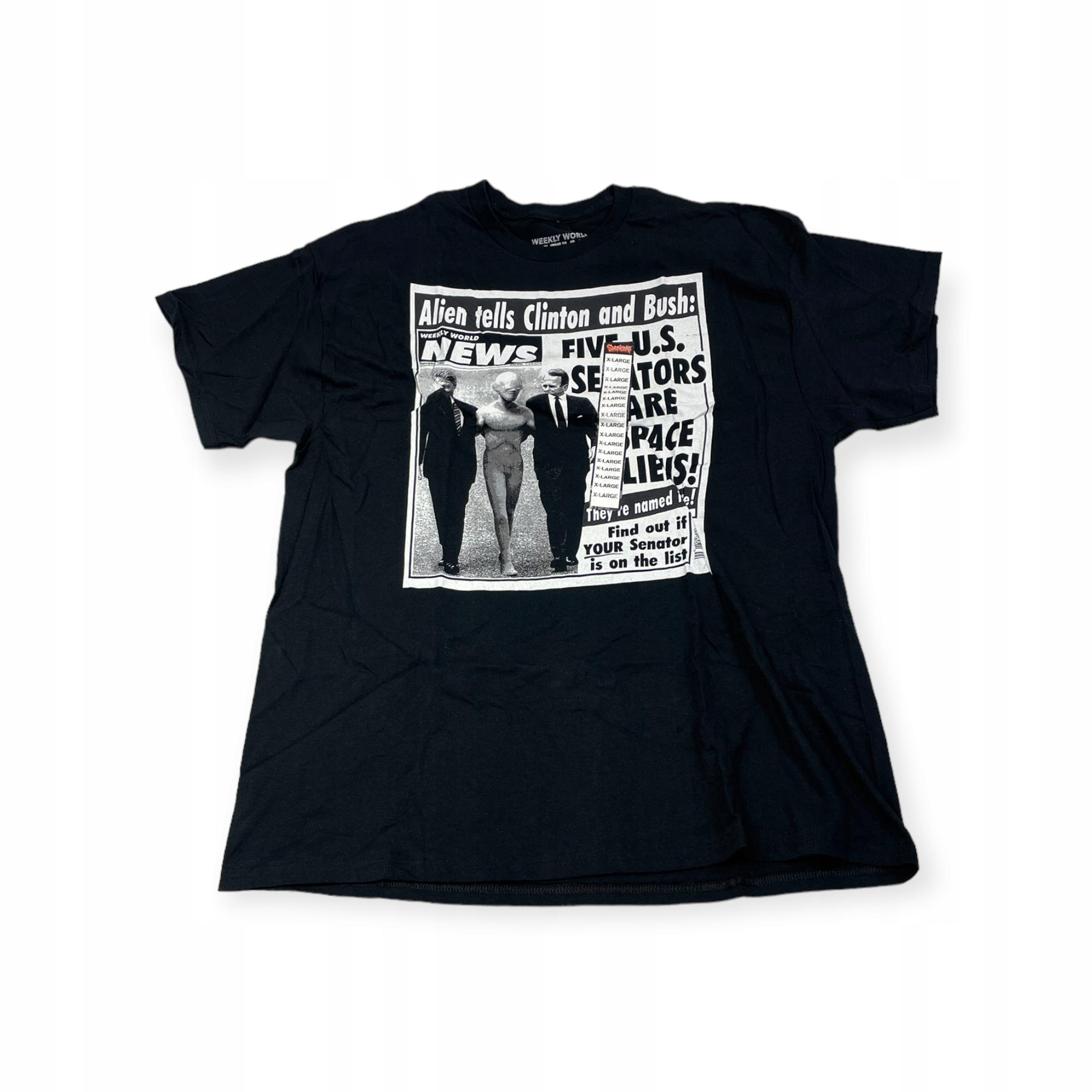 

Чоловіча футболка з круглим вирізом SPENCER S WEEKLY WORLD NEWS XL