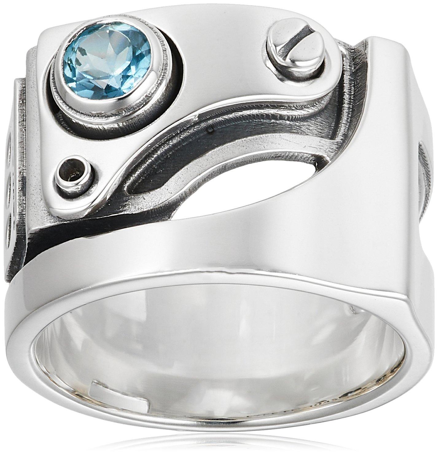 

Dr MONROE Mechanical Ring Silver 925 Blue Topaz Japanese Size 21 [Dr.Monroe] FC-104SE-SV-BT-21