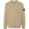 FW24 Ribbed Cuff Casual Crew Neck Logo Sweatshirt Men Sweatshirt Khaki 811563051-V0094