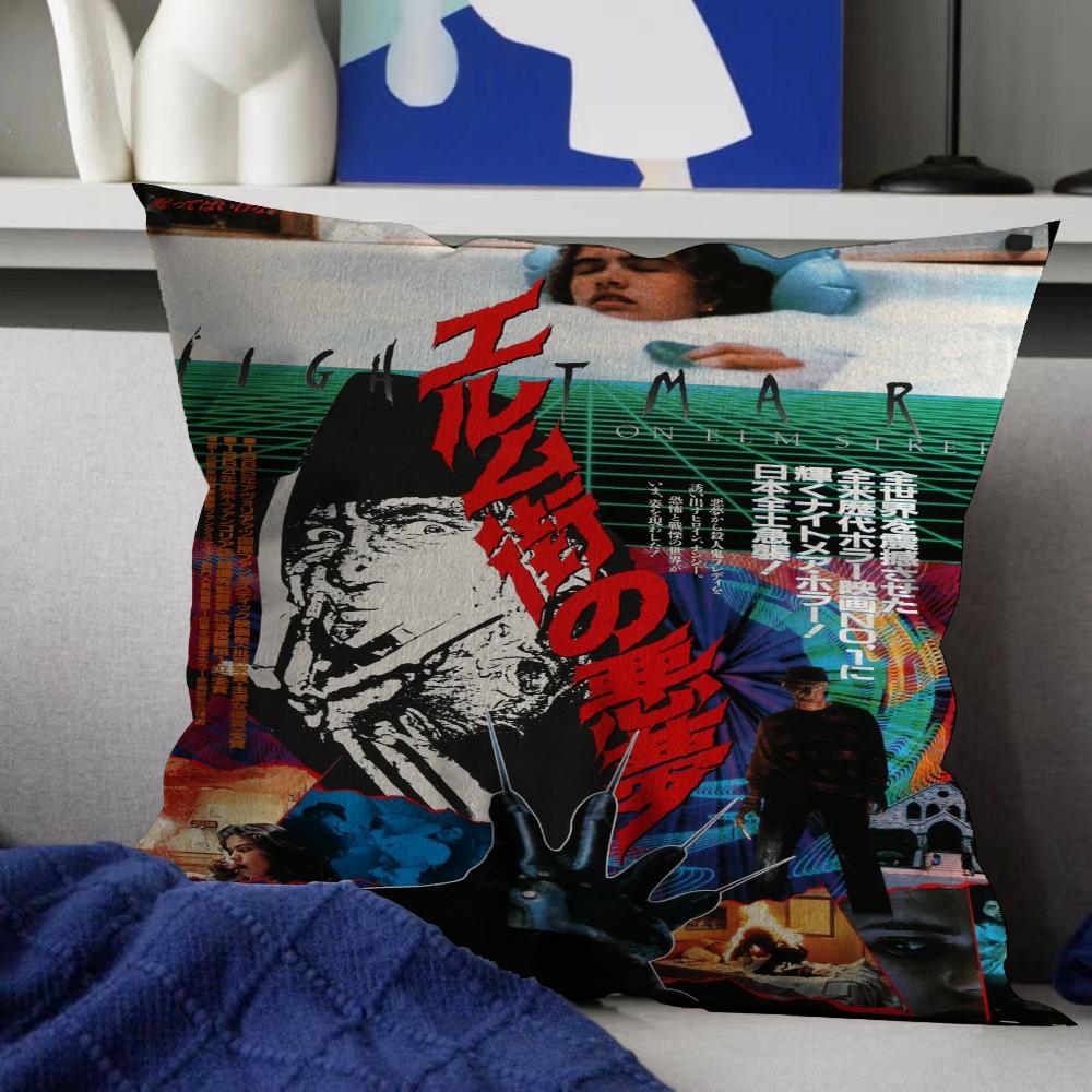 Nightmare Elm Street Freddy Kissen Anime Kissen Sofa Bett Kopfkissenbezug Kissenbezug 45x45 cm Mode