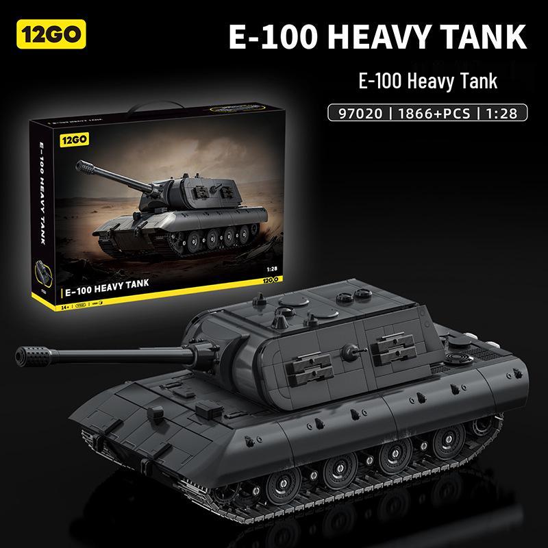 Tiger 97001 Heavy Tank Military Model Building Kit with Minifigures
