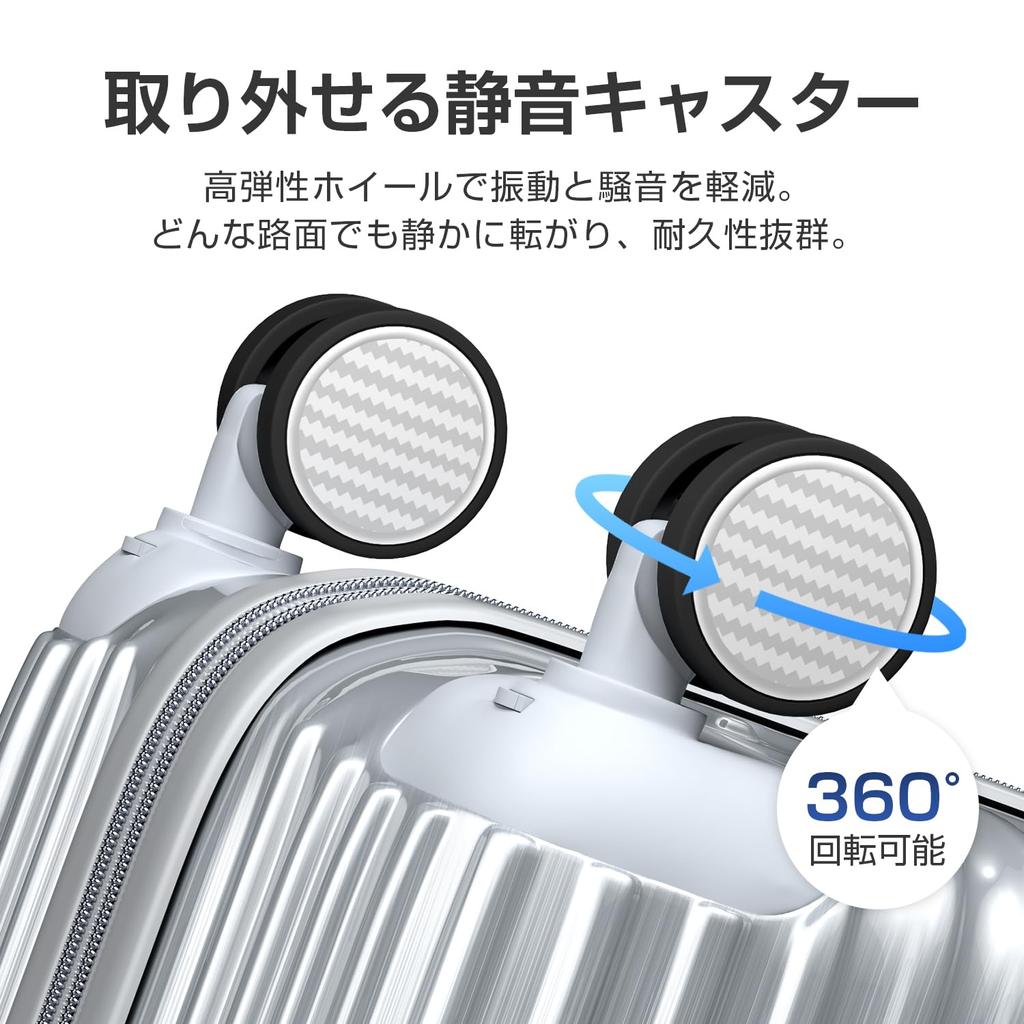 Přenosná taška na kufr Přenosná taška s expanzí Ultra dvojitá kolečka Stupňová rotace Vybavena TSA Business Trip Velikost M [ClioClio] Funkce,