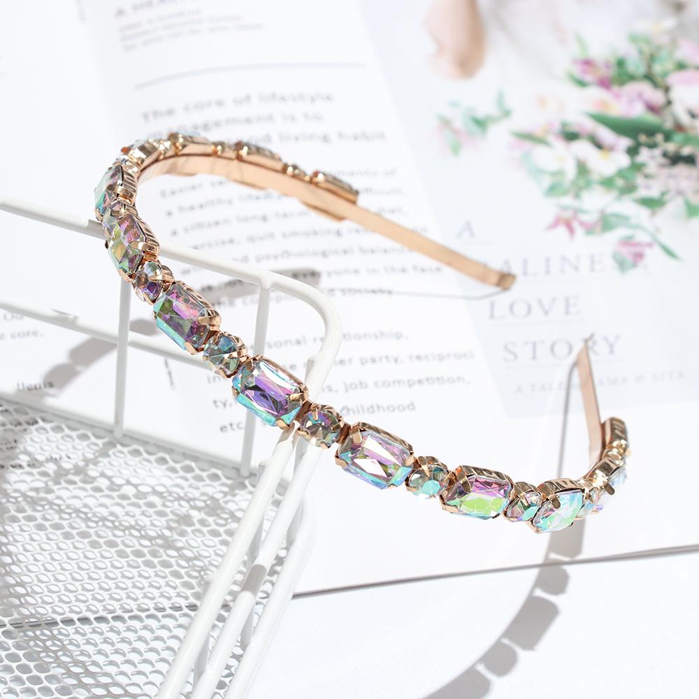 New Party Jewelry Gifts Elegant Pearl Hair Band Head Wrap Rhinestone Headband Gem Crystal