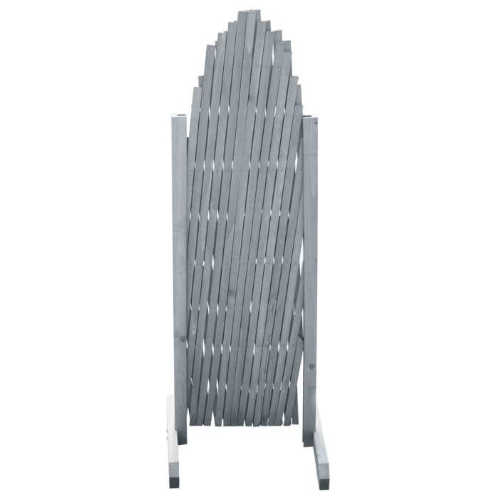 VidaXL Clôture en Treillis Panneau de Clôture Treillis Extensible Support Rosiers Jardin Arrière-Cour Extérieur 1,8x1 m Gris 310036