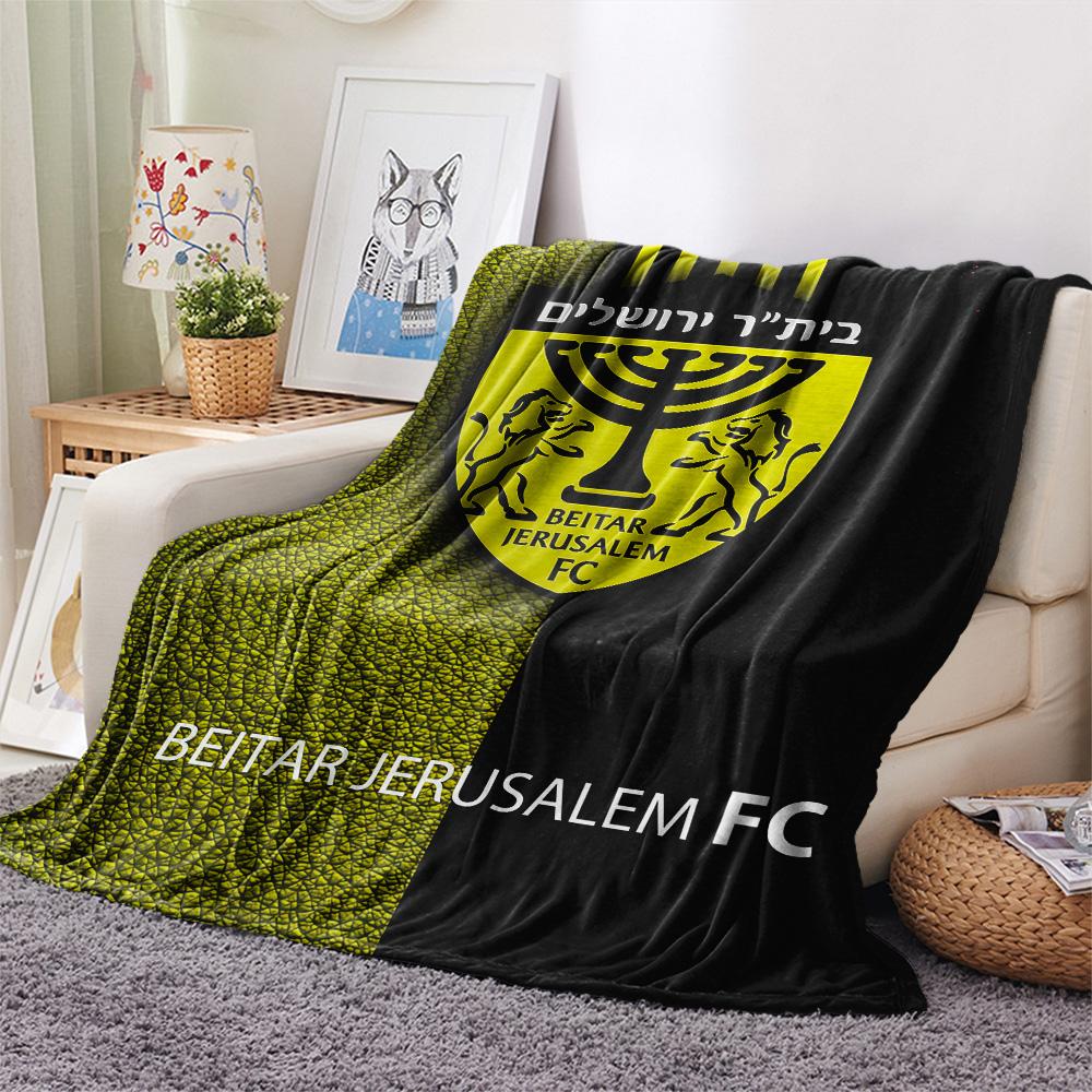 Beitar Jerusalem Football Club Flannel Blanket, High quality Comfortable for All Seasons, Home Decor, Warmth and Comfort