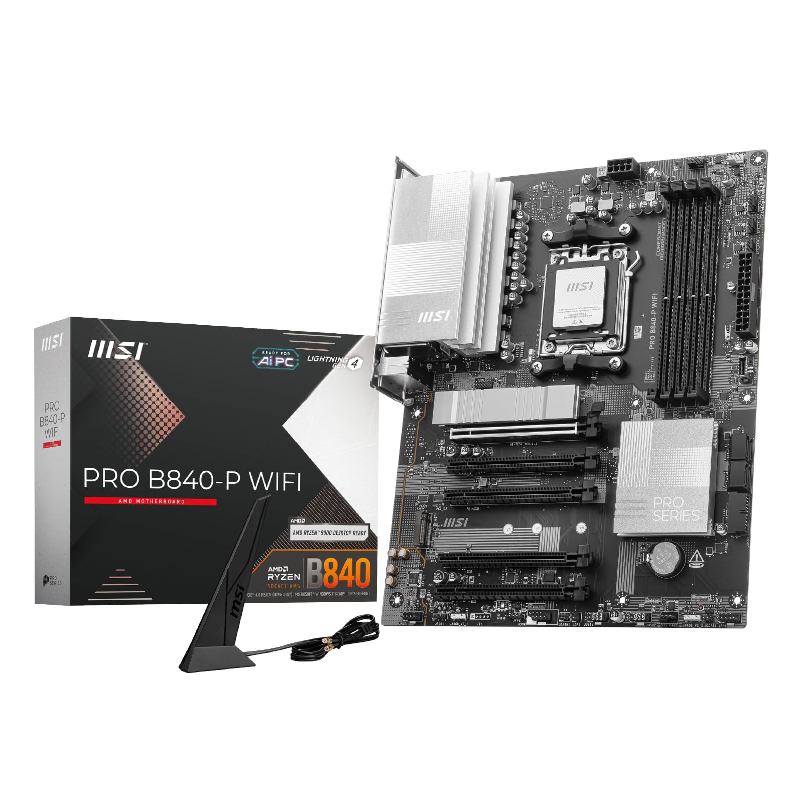 

MSI PRO B840-P WIFI ATX Motherboard MB6695