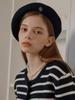 ANOETIC Anc Gold Logo Wool Beret_Black