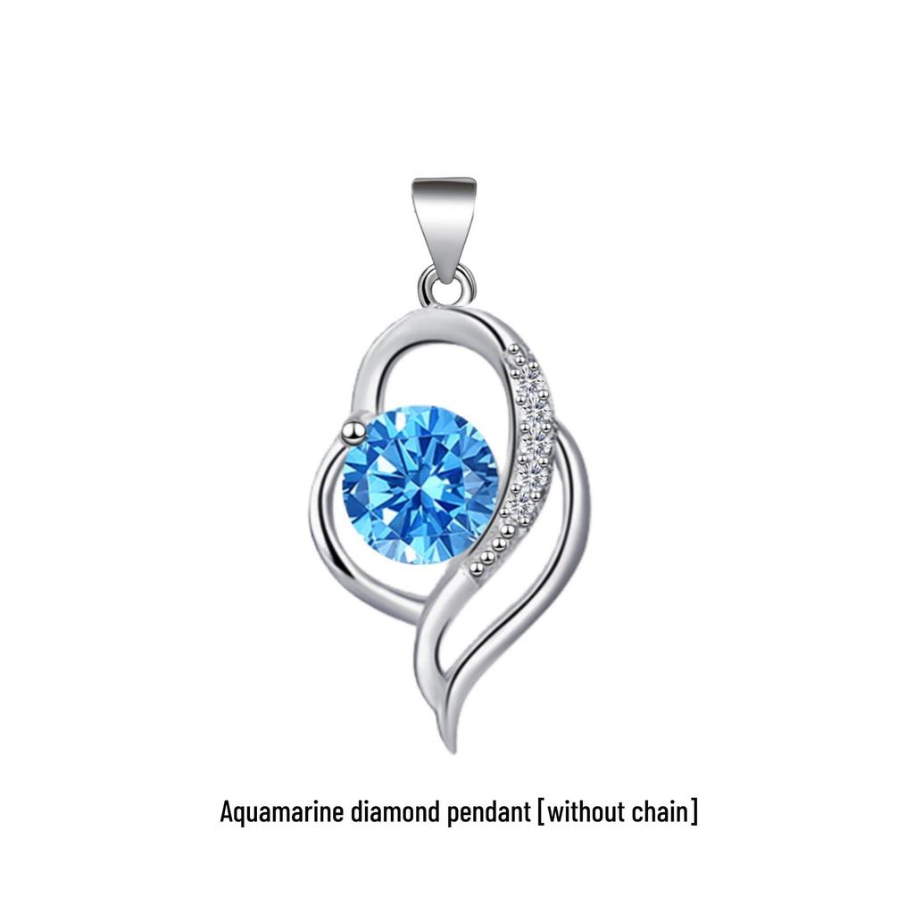 Kailaimei Korean Style Heart Pendant Necklace - Trendy Clavicle Chain Korean Accessories