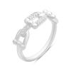 Silver Ring with Cubic Zirconia, Product Weight 3.66 G (2207450)