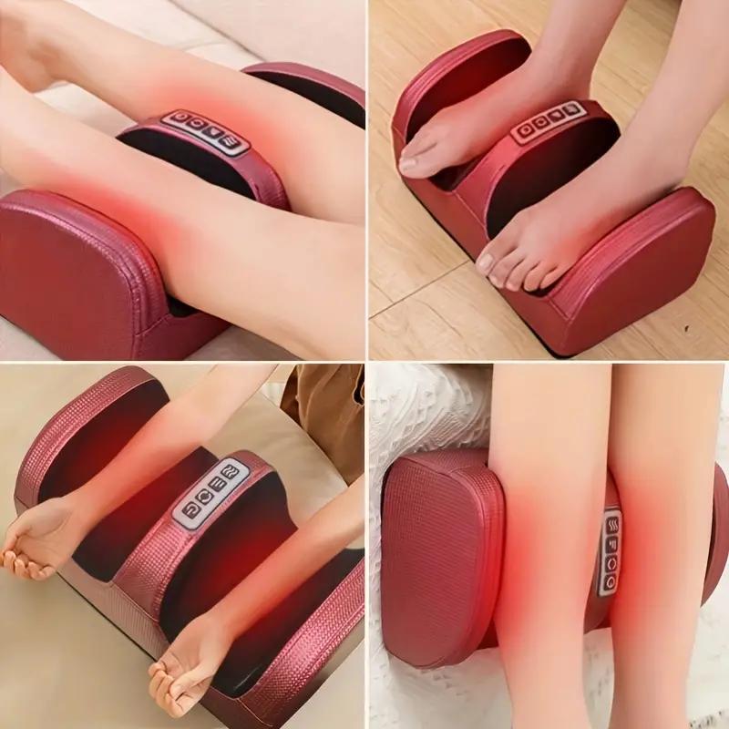 Electric Foot Massager Hot Compress Shiatsu Kneading Leg Roller Kneading Calf Muscles Vibrator Machine Fitness Sport Home Relax