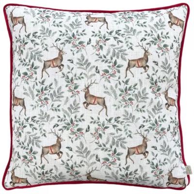 Festive Reindeer Cushion Cover