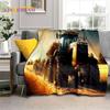 Retro Tractor Car 3D Truck Soft Flannel Blanket for Beds Bedroom Sofa Picnic ,Throw Blanket for Cover Outdoors Leisure Gift