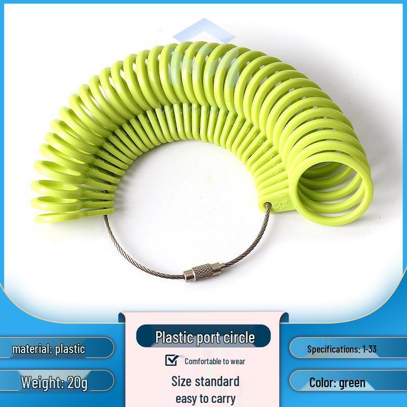 US Ring Sizer Tool - Plastic Finger Measurement for Ring Sizes
