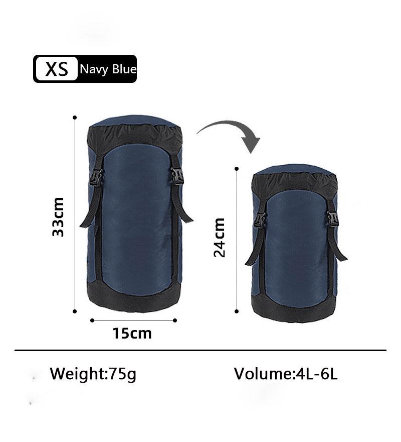 Upgrade 40D 10-35L Ultra Hafif Su Geçirmez Naylon Sıkıştırma Çantası Uyku Tulumu için %40 Alan Kamp Yürüyüş Sırt Çantası