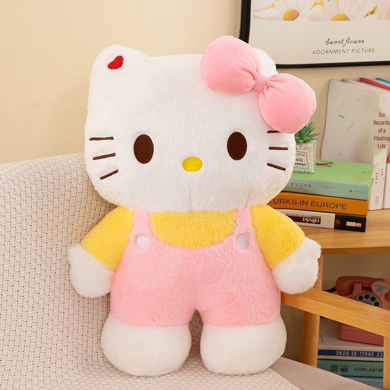 Large KT Cat Plush Toy - Cute Cat Doll Cushion Gift for Girls' Birthdays