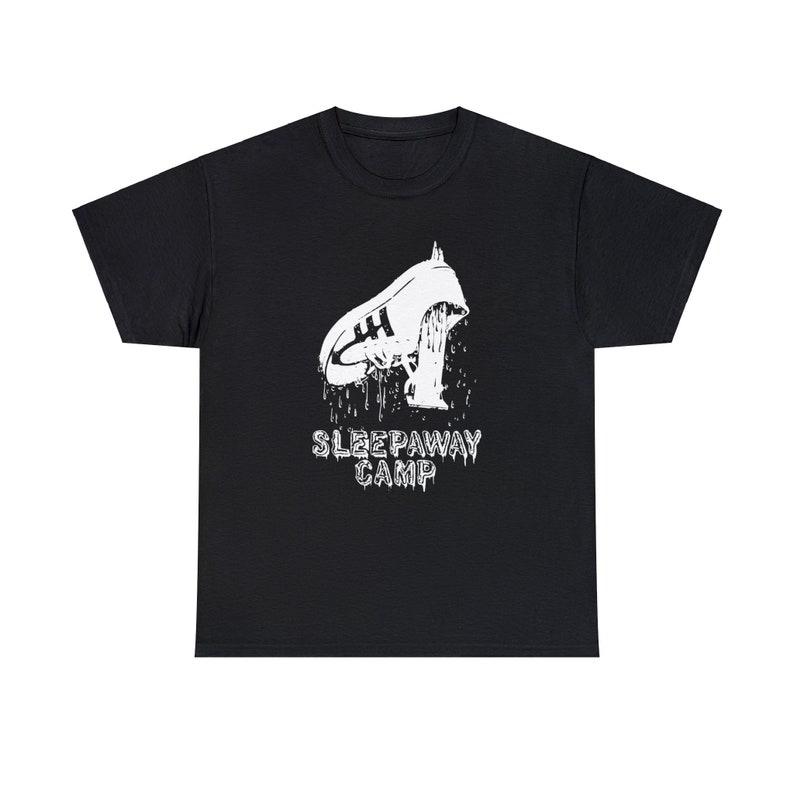 

230 Gsm 100% Cotton Sleepaway Camp Tee Shirt Horror Shirt 80 S Retro Gift 3XL чорний