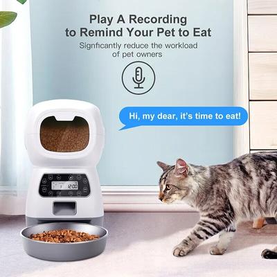 3.5L WIFI Automatic Pet Feeding Intelligent Remote Control Cat Dog Feeding Machine Timing Quantitative Food Machine Cat Food Dispenser