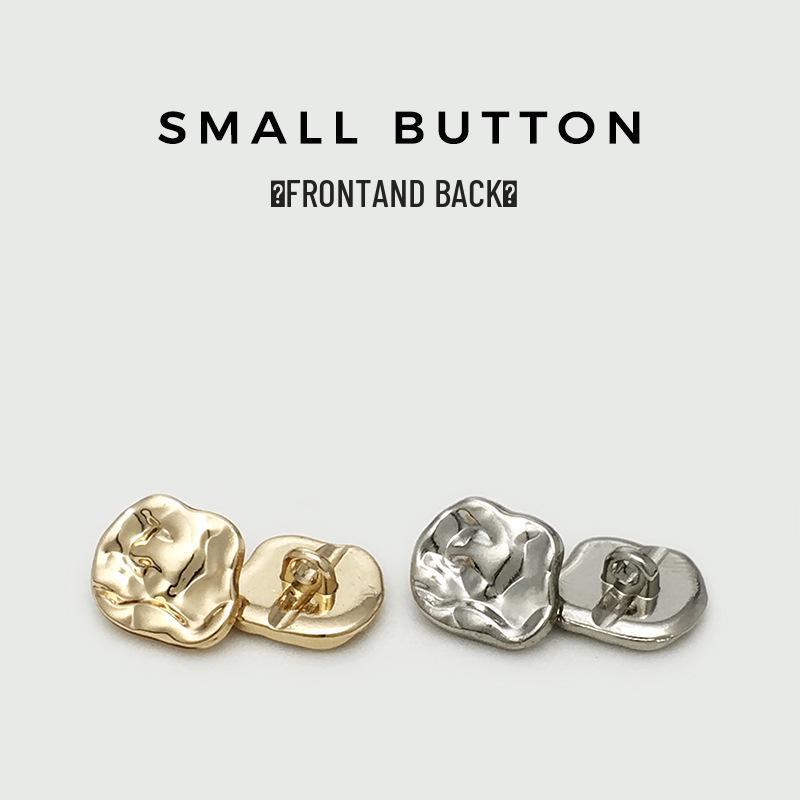 Irregular Metal Shirt Buttons: Asymmetrical Rhinestone-Decorated Buttons for Men's and Women's Cardigans and Sweaters